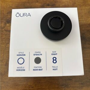 Oura Ring Horizon Gen 3 (Stealth) - Size 8
